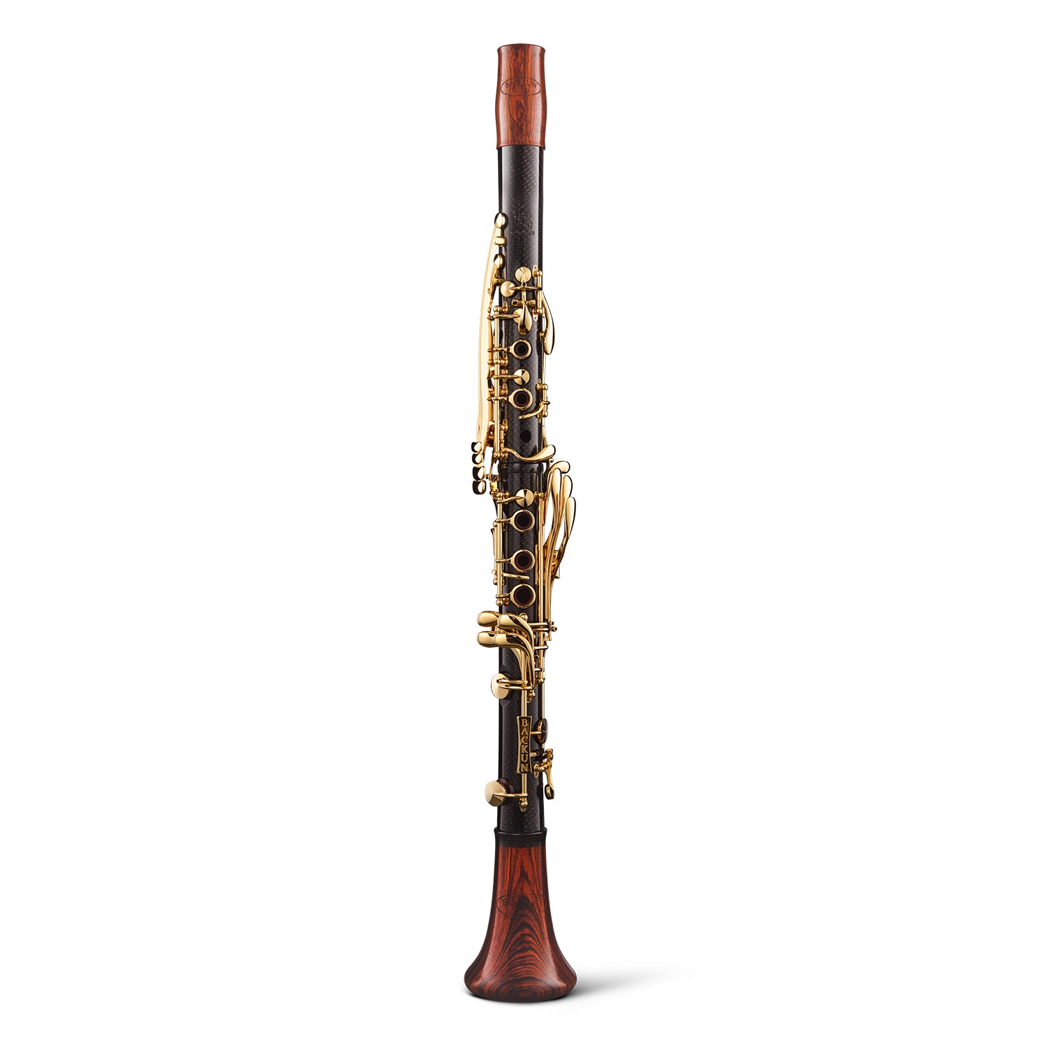 backun-a-clarinet-CG-carbon-cocobolo-gold-front